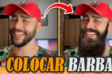 colocar barba pelo celular