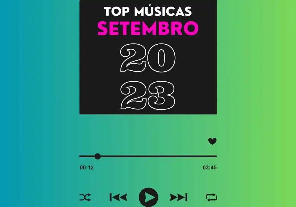 Top músicas de Setembro de 2023