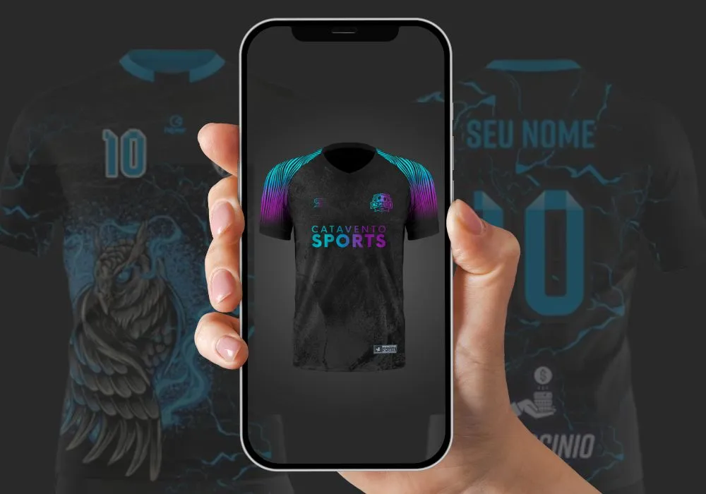 Personalizar camisas de time pelo aplicativo