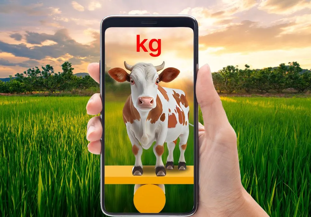 Balança virtual que pesa gado pelo celular